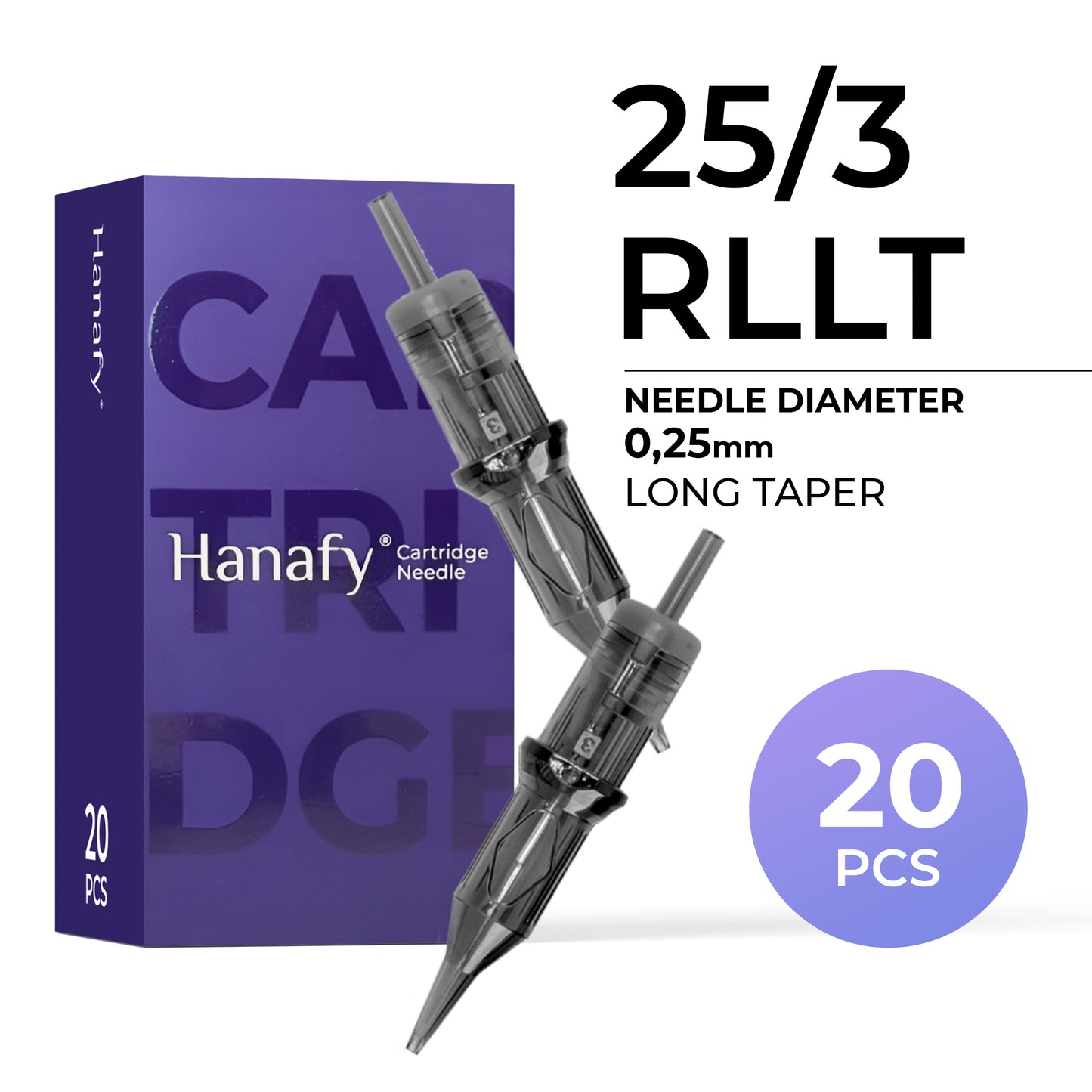 25/3 RLLT — cartridge with 3 needles