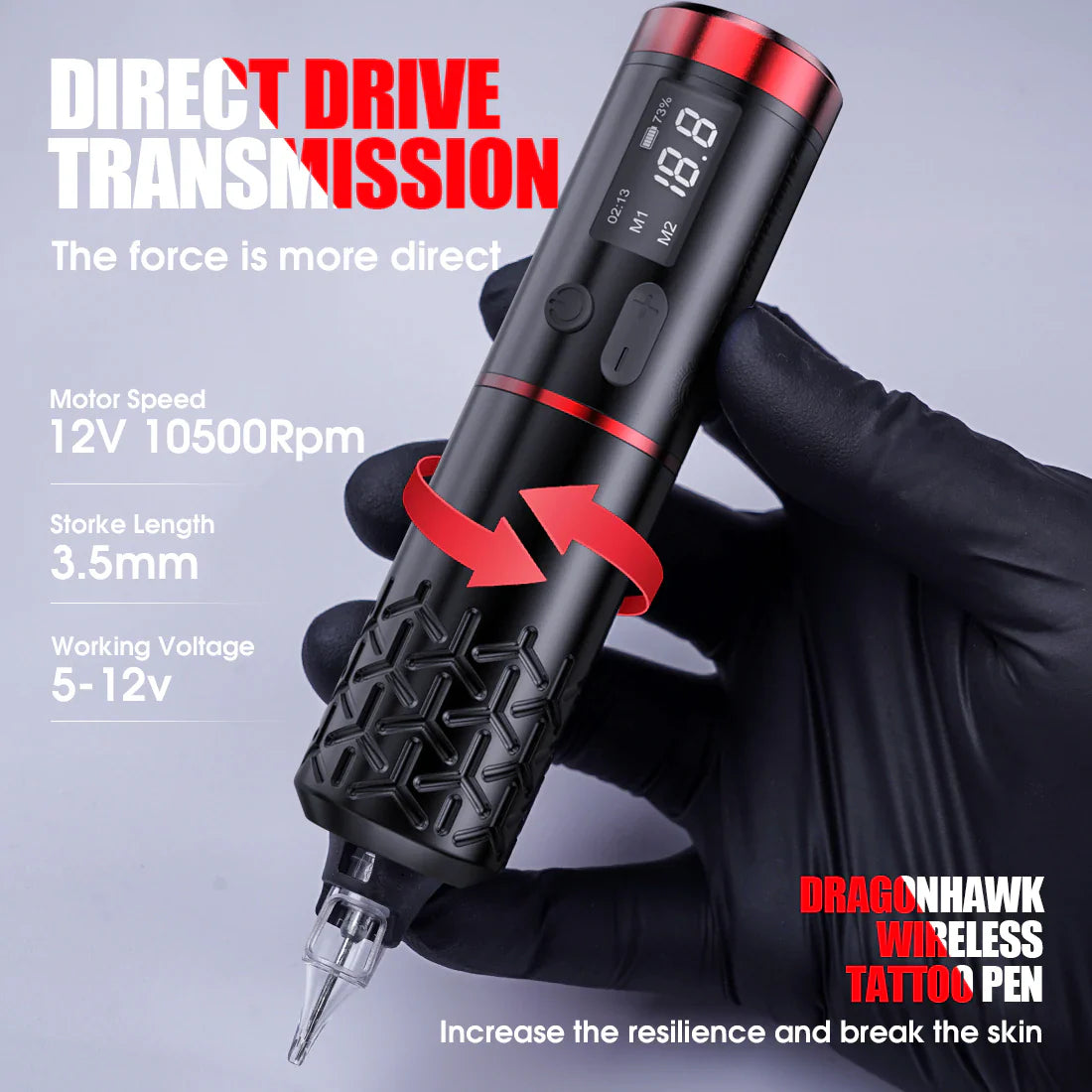 Tattoo Machine Dragonhawk ARMOR PRO WirelessWQP-018